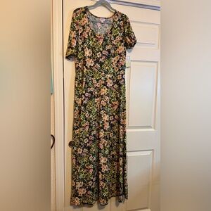 LuLaRoe Multicolor Ana Floral Maxi Dress